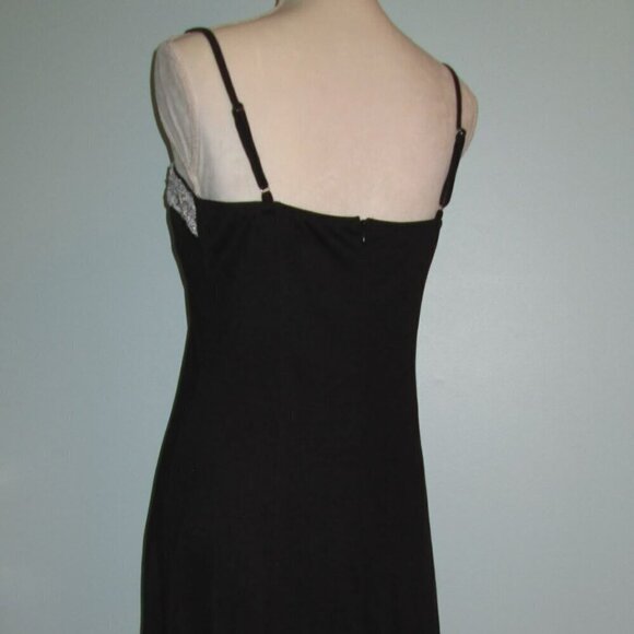 NWT Sequin Square Neck Backless Mini Fit & Flare Black Dress-Large - Picture 2 of 12